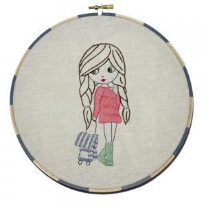 Adventure Girl, Hand Embroidery Pdf Pattern